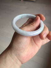 Load image into Gallery viewer, 54.8mm Certified Type A 100% Natural green/white/purple with green floating flowers Jadeite Jade bangle BL124-1273