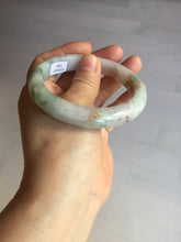 Load image into Gallery viewer, 57.6mm certificated Type A 100% Natural light green/red/purple/brown (FU LU SHOU) Jadeite Jade bangle Y164-7289