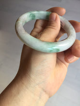 Load image into Gallery viewer, 57.6mm certificated Type A 100% Natural light green/red/purple/brown (FU LU SHOU) Jadeite Jade bangle Y164-7289