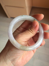 Load image into Gallery viewer, 55mm certified 100% natural type A white/green/black/purple jadeite jade bangle AU42-8152