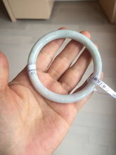 Load image into Gallery viewer, 58.5mm certified 100% natural type A light green/white/purple round cut jadeite jade bangle PC33-2675