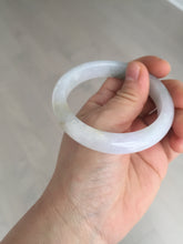 Load image into Gallery viewer, 55mm certified 100% natural type A white/green/black/purple jadeite jade bangle AU42-8152