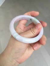 Load image into Gallery viewer, 56.2mm certified 100% natural type A sunny green/purple jadeite jade bangle BN120-8716