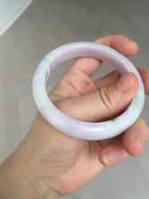 Load image into Gallery viewer, 56.2mm certified 100% natural type A sunny green/purple jadeite jade bangle BN120-8716
