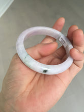 Load image into Gallery viewer, 56.2mm certified 100% natural type A sunny green/purple jadeite jade bangle BN120-8716