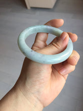 Load image into Gallery viewer, 57.5mm certified Type A 100% Natural light green/purple/black Jadeite Jade bangle BM102-5271