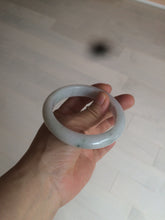 Load image into Gallery viewer, 57mm certified 100% natural type A light green/white jadeite jade bangle AX83-5063