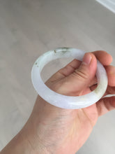 Load image into Gallery viewer, 55mm certified 100% natural type A white/green/black/purple jadeite jade bangle AU42-8152
