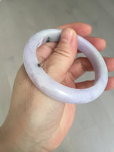 Load image into Gallery viewer, 55.5mm certified 100% natural type A sunny green/purple jadeite jade bangle BN88-8714