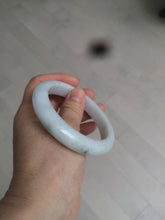 Load image into Gallery viewer, 57mm certified 100% natural type A light green/white jadeite jade bangle AX83-5063
