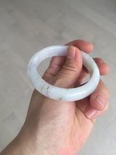 Load image into Gallery viewer, 51.5mm certified 100% natural type A icy watery light green/purple jadeite jade bangle BQ1-8154