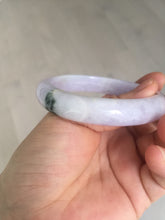 Load image into Gallery viewer, 55.5mm certified 100% natural type A sunny green/purple jadeite jade bangle BN88-8714