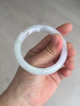 Load image into Gallery viewer, 51.5mm certified 100% natural type A icy watery light green/purple jadeite jade bangle BQ1-8154