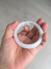 Load image into Gallery viewer, 51.5mm certified 100% natural type A icy watery light green/purple jadeite jade bangle BQ1-8154
