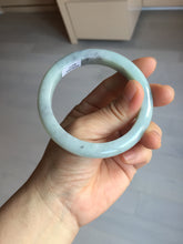 Load image into Gallery viewer, 57.5mm certified Type A 100% Natural light green/purple/black Jadeite Jade bangle BM102-5271