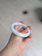Load image into Gallery viewer, 57mm certified 100% natural type A light green/white jadeite jade bangle AX83-5063