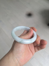 Load image into Gallery viewer, 57mm certified 100% natural type A light green/white jadeite jade bangle AX83-5063