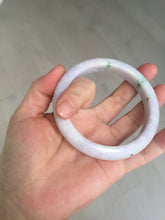 Load image into Gallery viewer, 61.4mm certified 100% natural type A sunny green/purple jadeite jade bangle BN87-8718