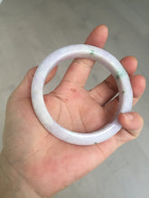 Load image into Gallery viewer, 61.4mm certified 100% natural type A sunny green/purple jadeite jade bangle BN87-8718