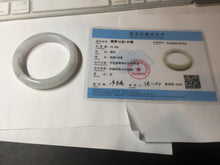 Load image into Gallery viewer, 51.5mm certified 100% natural type A icy watery light green/purple jadeite jade bangle BQ1-8154