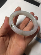 Load image into Gallery viewer, 51.5mm certified 100% natural type A icy watery light green/purple jadeite jade bangle BQ1-8154