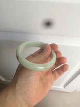 Load image into Gallery viewer, 54.4mm Certified 100% natural Type A light green/yellow jadeite jade bangle m98-6150