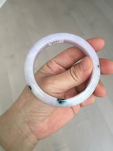Load image into Gallery viewer, SOld! pleae don't order. Thanks. 55mm certified 100% natural type A sunny green/purple jadeite jade bangle BN86-8721