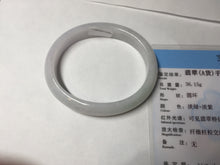Load image into Gallery viewer, 52mm certified Type A 100% Natural green/purple/white oval Jadeite Jade bangle BM58-0261