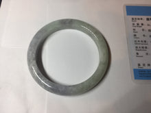 Load image into Gallery viewer, 61.5mm Certified Type A 100% Natural white/light purple/green Jadeite Jade bangle BF120-1933