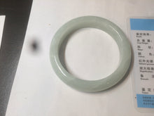 Load image into Gallery viewer, 55.5mm Certified 100% Natural type A light green Jadeite Jade bangle AX84-2843