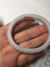 Load image into Gallery viewer, 52mm certified Type A 100% Natural green/purple/white oval Jadeite Jade bangle BM58-0261