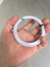 Load image into Gallery viewer, SOld! pleae don't order. Thanks. 55mm certified 100% natural type A sunny green/purple jadeite jade bangle BN86-8721