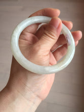 Load image into Gallery viewer, 58.9mm certified 100% natural type A icy watery light green white round cut jadeite jade bangle BS83-(1099)