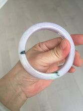 Load image into Gallery viewer, SOld! pleae don't order. Thanks. 55mm certified 100% natural type A sunny green/purple jadeite jade bangle BN86-8721