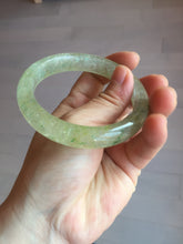 Load image into Gallery viewer, 58.8mm 100% natural fresh icy green mica bangle SY75