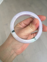 Load image into Gallery viewer, SOld! pleae don't order. Thanks. 55mm certified 100% natural type A sunny green/purple jadeite jade bangle BN86-8721