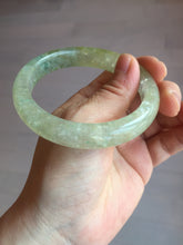 Load image into Gallery viewer, 58.8mm 100% natural fresh icy green mica bangle SY75