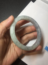 Load image into Gallery viewer, 61.5mm Certified Type A 100% Natural white/light purple/green Jadeite Jade bangle BF120-1933
