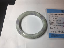 Load image into Gallery viewer, 58.5mm Certified Type A 100% Natural white/light purple/green Jadeite Jade bangle BF121-1927