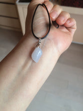 Load image into Gallery viewer, 100% natural type A jadeite jade icy watery Willow leaf/petal/peach pendant group AC79