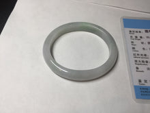 Load image into Gallery viewer, 51mm certified Type A 100% Natural green/purple/white oval Jadeite Jade bangle BM59-0262