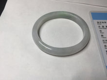 Load image into Gallery viewer, 51mm certified Type A 100% Natural green/purple/white oval Jadeite Jade bangle BM59-0262