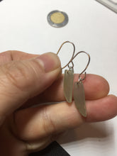 Load image into Gallery viewer, 100% Natural type A light green yellow jadeite Jade beads earring BN27 (add-on item, Not for sale individually.)