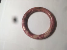 Load image into Gallery viewer, 58mm 100% natural rose pink round cut rose stone (Rhodonite)bangle sy4