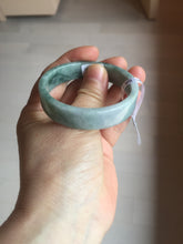 Load image into Gallery viewer, 50.7mm Certified type A 100% Natural green with green floating flowers Jadeite Jade square bangle PC37-0403