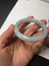 Load image into Gallery viewer, 51mm certified Type A 100% Natural green/purple/white oval Jadeite Jade bangle BM59-0262