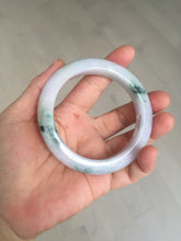 Load image into Gallery viewer, 58mm certified 100% natural type A light green/purple/yellow(FU LU SHOU)  jadeite jade bangle BN84-8722