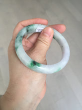 Load image into Gallery viewer, 57mm certified 100% natural type A sunny green/purple jadeite jade bangle BN83-8723