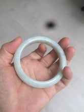 Load image into Gallery viewer, 55.5mm Certified 100% Natural type A light green Jadeite Jade bangle AX84-2843