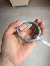 Load image into Gallery viewer, 50.7mm Certified type A 100% Natural green with green floating flowers Jadeite Jade square bangle PC37-0403